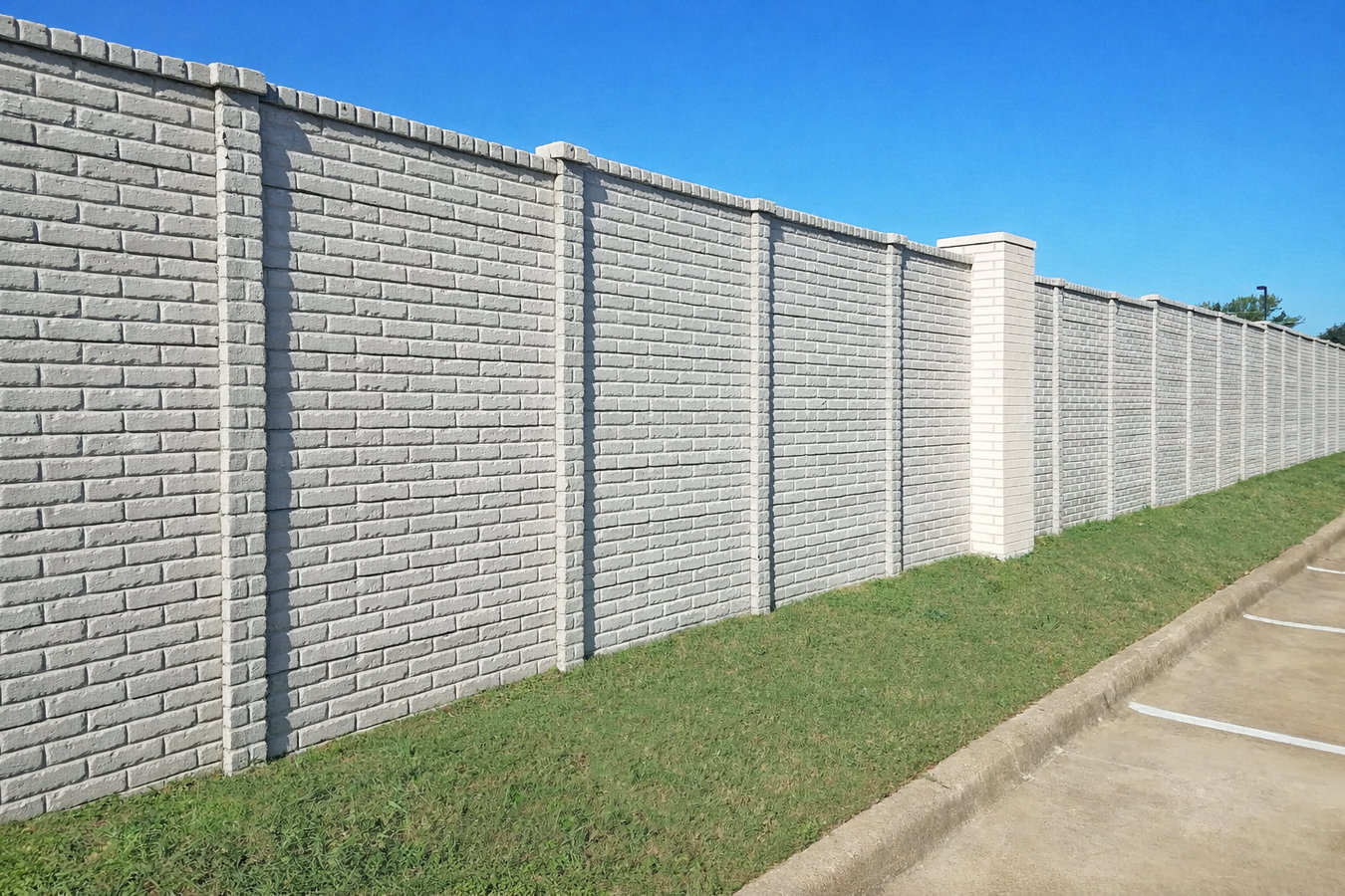 Concrete block walls